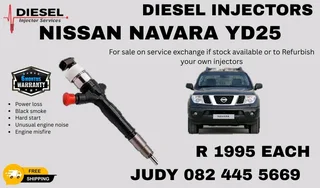 Nissan Navara YD25 Diesel Injector for sale on service exchange or to recon