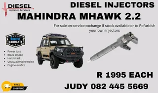 Mahindra Mhawk 2.2 Diesel Injector for sale on service exchange or to recon