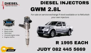 GWM 2.8L Diesel Injector for sale on service exchange or to recon