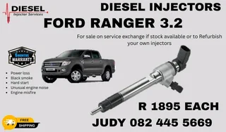 Ford Ranger 3.2 Diesel Injector for sale on service exchange or to recon