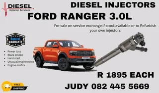 Ford Ranger 3.0L Diesel Injector for sale on service exchange or to recon