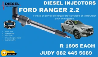 Ford Ranger 2.2 Diesel Injector for sale on service exchange or to recon