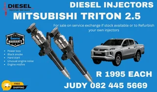 Mitsubishi Triton 2.5 Diesel Injector for sale on service exchange or to recon