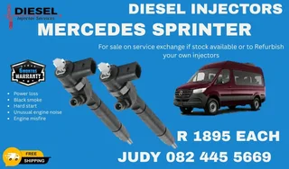 Mercedes Sprinter Diesel Injector for sale on service exchange or to recon