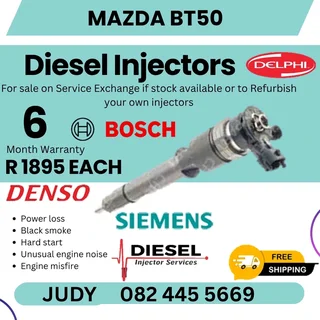 Mazda BT50 Diesel Injector for sale on service exchange or to recon