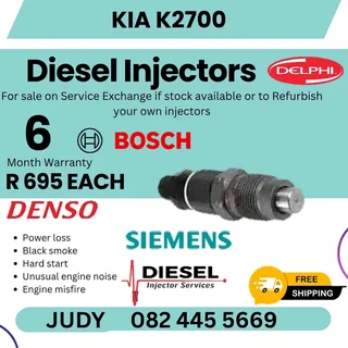 Kia K2700 Diesel Injector for sale on service exchange or to recon