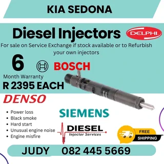 Kia Sedona Diesel Injector for sale on service exchange or to recon
