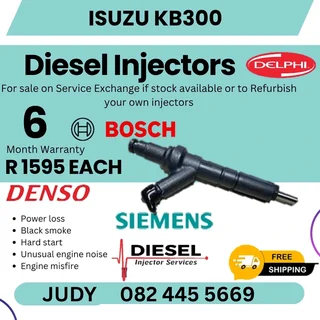 Isuzu KB300 Diesel Injector for sale on service exchange or to recon