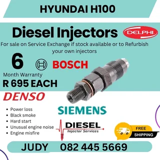 Hyundai H100 Diesel Injector for sale on service exchange or to recon