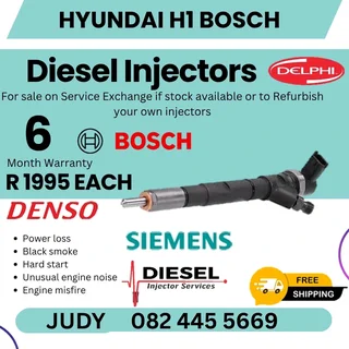 Hyundai H1 Bosch Diesel injector for sale on service exchange or to recon