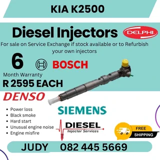 Kia K2500 Diesel Injector for sale on service exchange or to recon