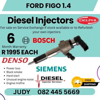 Ford Figo 1.4 Diesel Injector for sale on service exchange or to recon