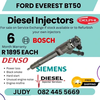 Ford Everest BT50 Diesel Injector for sale on service exchange or to recon