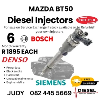 Mazda BT50 Diesel Injector for sale on service exchange or to recon