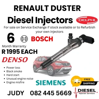 Renault Duster Diesel Injector for sale on service exchange or to recon