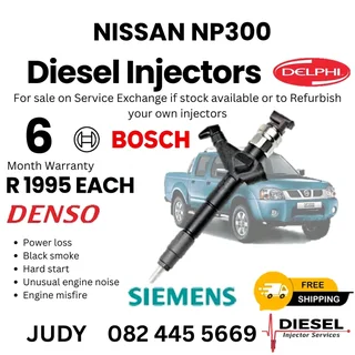 Nissan NP300 Diesel Injector for sale on service exchange or to recon