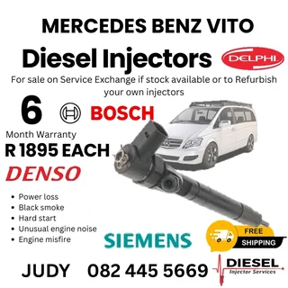 Mercedes Benz Vito Diesel Injector for sale on service exchange or to recon