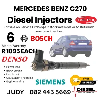 Mercedes Benz C270 Diesel Injector for sale on service exchange or to recon