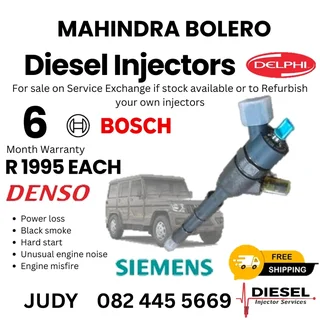 Mahindra Bolero Diesel Injector for sale on service exchange or to recon