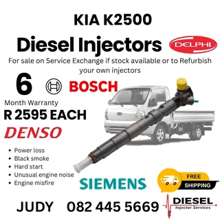 Kia K2500 Diesel Injector for sale on service exchange or to recon