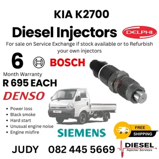 Kia K2700 Diesel Injector for sale on service exchange or to recon