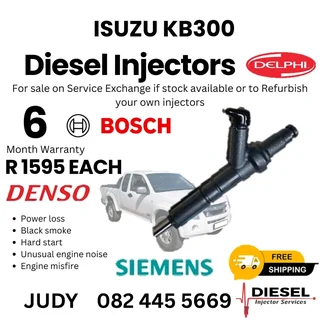 Isuzu KB300 Diesel Injector for sale on service exchange or to recon