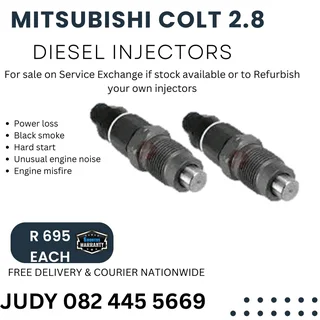 Mitsubishi Colt 2.8 Diesel Injector for sale on service exchange or to recon