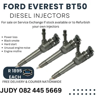 Ford Everest BT50 Diesel Injector for sale on service exchange or to recon