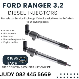 Ford Ranger 3.2 Diesel Injector for sale on service exchange or to recon