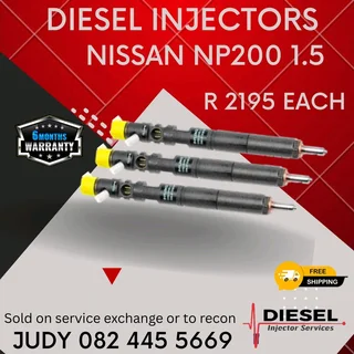 Nissan NP200 1.5 Diesel Injector for sale on service exchange or to recon