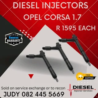 Opel Corsa 1.7 Diesel Injector for sale on service exchange or to recon