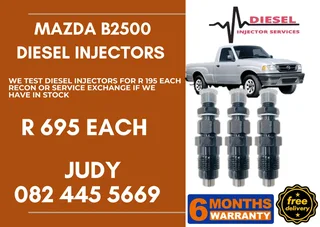 Mazda B2500 Diesel Injector for sale on service exchange or to recon
