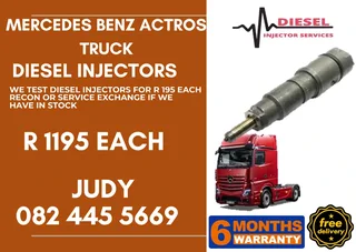 Mercedes Benz Actros Diesel Injector for sale on service exchange or to recon