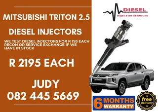 Mitsubishi Triton 2.5 Diesel Injector for sale on service exchange or to recon