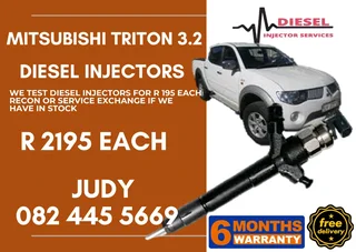 Mitsubishi Triton 3.2 Diesel Injector for sale on service exchange or to recon
