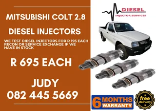 Mitsubishi Colt 2.8 Diesel Injector for sale on service exchange or to recon