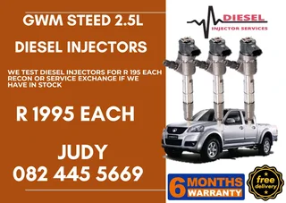 GWM Steed 2.5 Diesel Injector for sale on service exchange or to