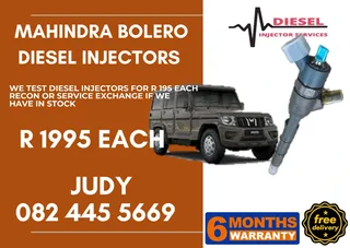 Mahindra Bolero Diesel Injector for sale on service exchange or to recon