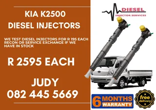 Kia K2500 Diesel Injector for sale on service exchange or to recon
