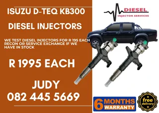 Isuzu D-TEQ KB300 Diesel Injector for sale on service exchange or to recon
