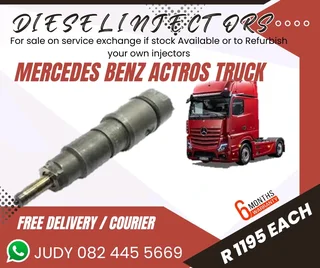 Mercedes Benz Actros Truck Diesel Injector for sale on service exchange or to recon