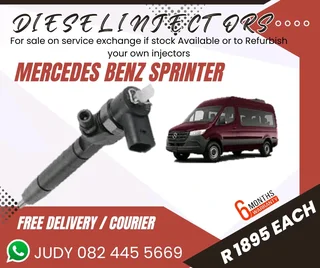 Mercedes Benz Sprinter Diesel Injector for sale on service exchange or to recon