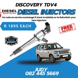 Discovery TDV4 Diesel Injectors for sale on service exchange or to recon your own