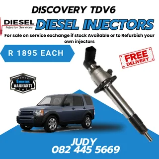 Discovery TDV6 Diesel Injectors for sale on service exchange or to recon your own