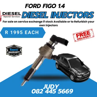 Ford Figo 1.4 Diesel Inejctors for sale on service exchange or to recon your own