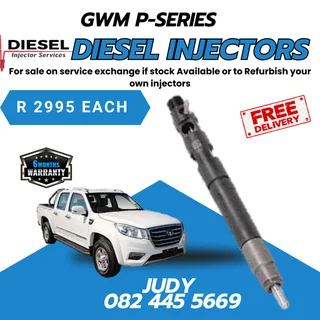 GWM P-Series Diesel Injectors for sale on service exchange or to recon your own