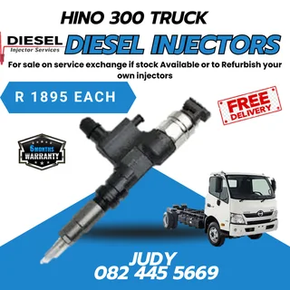 Hino 300 Truck Diesel Injectors for sale on service exchange or to recon