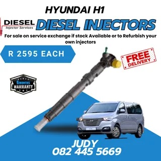 Hyundai H1 Diesel Injectors for sale on service exchange or to recon your own