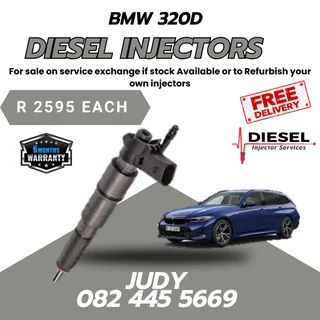 BMW 320D Diesel Injectors for sale on service exchange or to recon