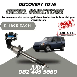 Discovery TDV6 Diesel Injectors for sale on service exchange or to recon